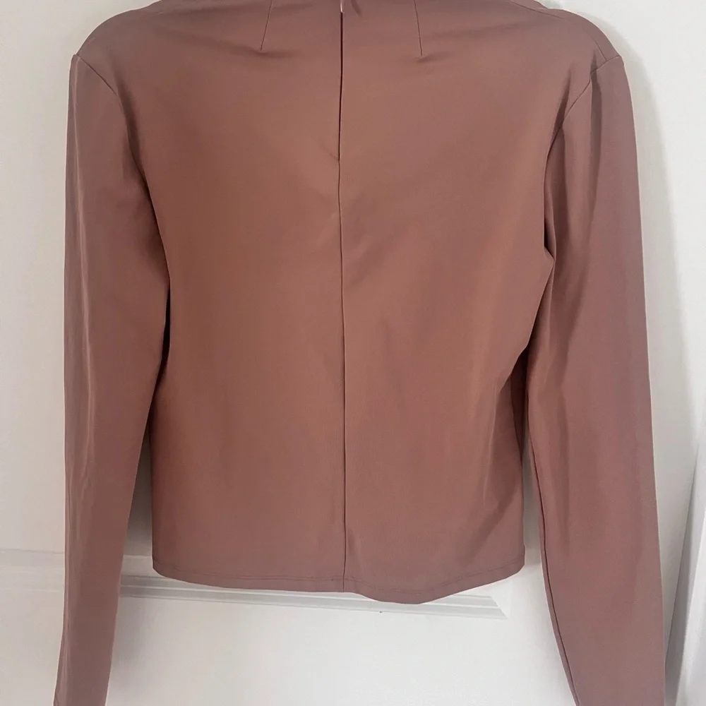 Zara Tan Long Sleeve Women's Top Size Large - Picture 5 of 7